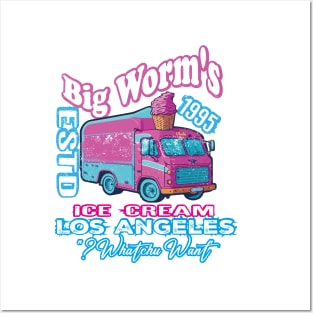 Big Worm's Ice Cream - "Whatchu Want?" - Los Angeles, CA Posters and Art